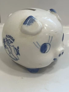 VYG Florida Souvenir Coin Piggy Bank w / Stopper - NICE! - Picture 1 of 8
