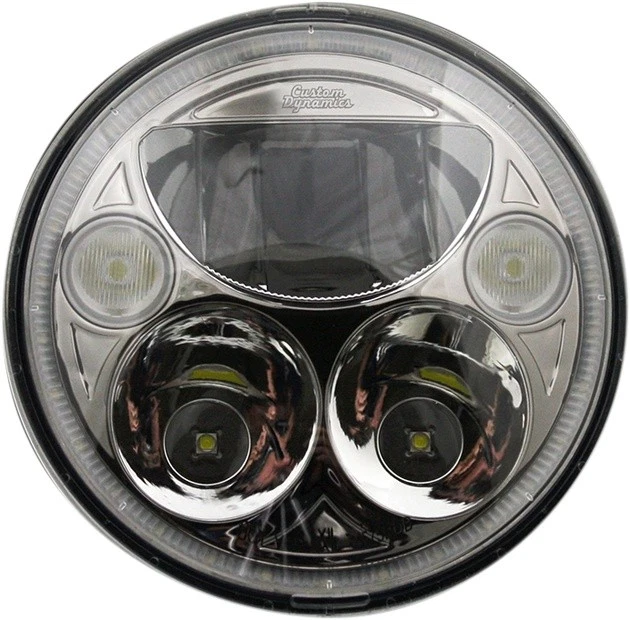 Custom Dynamics 7" Round TruBeam LED Headlight Chrome - Image 1 of 1