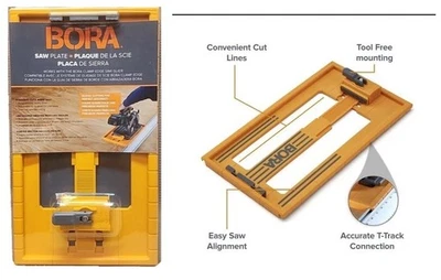 Placa de sierra circular BORA NGX RT herramienta guía bloqueo rápido sistema ajustable NUEVO Foto 1 de 4