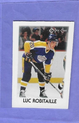 1987-88 O-Pee-Chee Luc Robitaille Rookie Sticker HOF Los Angele Kings #35 Mint - Image 1 of 2