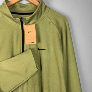 NEW Nike Dri-Fit ADV Tour Men's 3XL Green 1/2 Zip Golf Pullover Top Sweatshirt - Picture 1 of 5