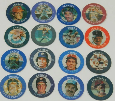 1985 BASEBALL  7-11 SEVEN-ELEVEN CENTRAL STAR SPORTS COIN 1-16 I-XVI SEE LIST - Image 1 of 2