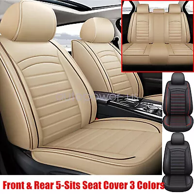 PU Leather 5-Seats Front & Rear Car Seat Cover For Land Rover Range Rover Evoque - Image 1 of 4