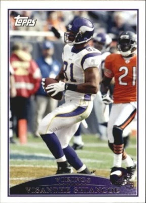 2009 Topps #143 Visanthe Shiancoe Minnesota Vikings - Image 1 of 2