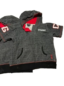 Coogi Kids Pullover Hoodie Sweatshirt Size 8 Grey Red #87 Youth Medium - Picture 1 of 8