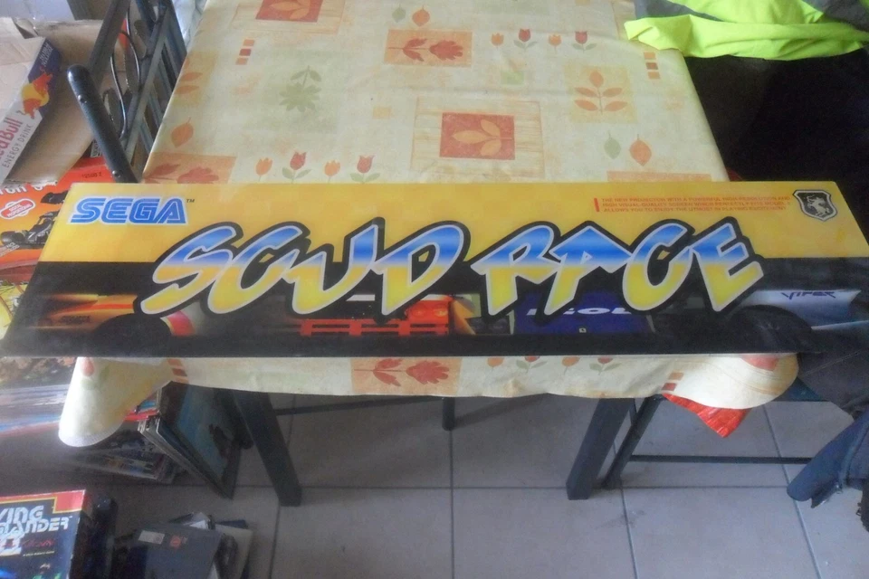 MARQUEE ARCADE JAMMA SEGA SCUD RACE MODEL 3 VERSION 0.98MX0.26M - Photo 1/1