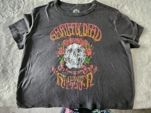 1970 Grateful Dead Crop Top T-Shirt- Halloween Stony Brook NY - XL - NWT - Picture 1 of 6