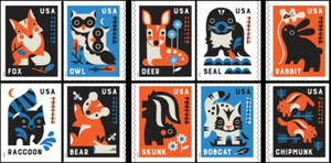 Scott #6006-15 Baby Wild Animals (Booklet Sgls Set 10) 2025 Mint NH - Picture 1 of 3