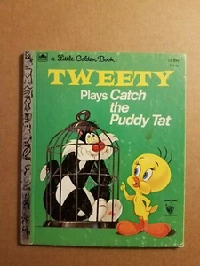 Tweety Plays Catch the Puddy Tat - A Little Golden Book T Edition 1975 Hardcover - Picture 1 of 2