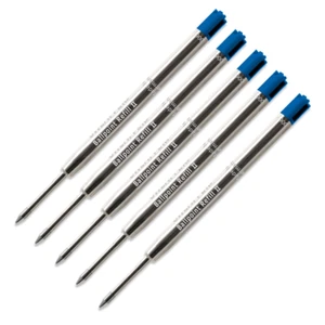 Parker Style Ballpoint Pen Refills by Sheaffer , Blue Medium, 5 Pack, Germany - Picture 1 of 1