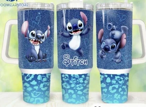 Custom Made 40oz Stainless Steel Tumbler~Stitch~Hawaii~Lilo~Gift - Picture 1 of 1