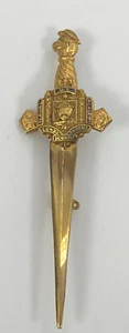 Vintage United States Naval Academy Dolch Pin signiert Pat 2066969 Gold ungeprüft - Bild 1 von 7