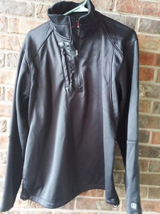 OGIO Black Sweatshirt. One Fourth Zip. Long Sleeve, Fleece Lined. Mock Neck.... - Picture 1 of 9
