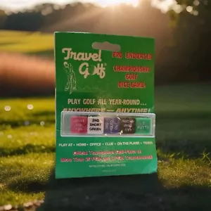 Vintage 1985 TRAVEL GOLF PRO ENDORSED DICE GAME, Sealed, Pompano Beach, FL, USA - Picture 1 of 3