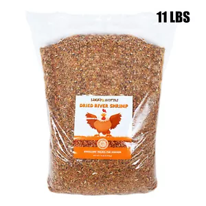 11lb High Protein Freeze Red Dried River Shrimp All Natural Treat for Chicken - Picture 1 of 9
