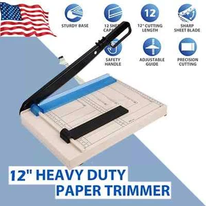 Paper Cutter A4 Paper Trimmer 12” Cut Length 12 Sheet Capacity with Safety Guard - Picture 1 of 6