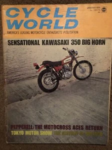 Cycle World - Vintage Motorcycle Magazine Kawasaki 350 - Picture 1 of 3