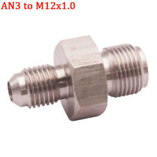 Stainless Steel Brake Adapter Fittings M12 x 1.0 (Metric 12mm) to 3AN -3 AN3