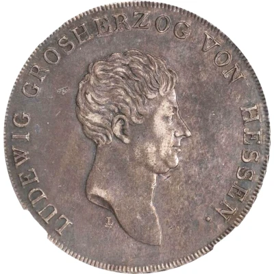 1809 L German States Hesse Darmstadt Taler, NGC AU 53 Germany Scarce 1yr Type - Image 1 of 3