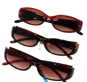 3 pair Lady Bifocal Tint Reading Glasses Power+2.0 Fashion oval Sunglass reader - Picture 1 of 3
