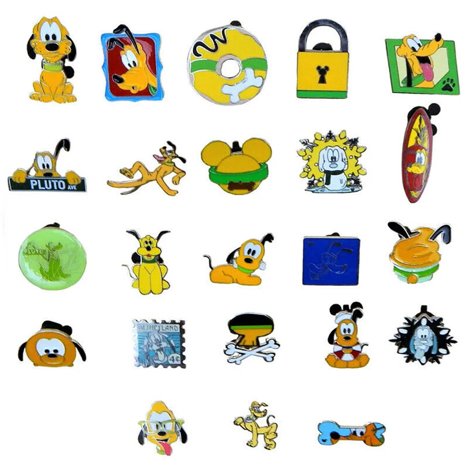 Pluto собаки тематический 5 Pin набор Disney Park коллекционные булавки случайным образом ассортимент совершенно новый - Изображение 1 из 1