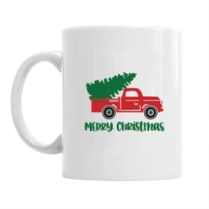 Merry Christmas {Truck} funny gift Christmas mug/xmas mug/Secret Santa - Picture 1 of 1