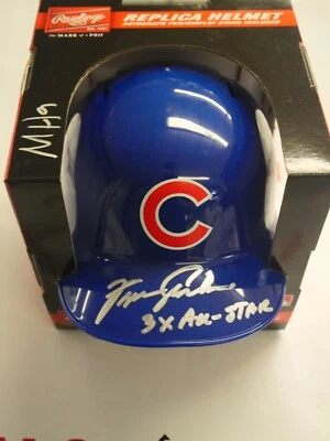 FERGIE JENKINS SIGNED RAWLINGS MINI HELMET 3X ALL STAR BAS BECKETT WITNESSED COA - Image 1 of 2