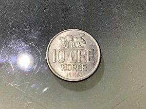 Norway 10 Ore 1962 Circulated - Picture 1 of 2
