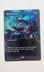 MTG - Wilds Enchanted Tales - Rhystic Study - Confetti Foil Anime - Picture 1 of 2