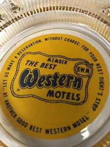 Cenicero publicitario vintage de Best Western Motels - Imagen 1 de 3