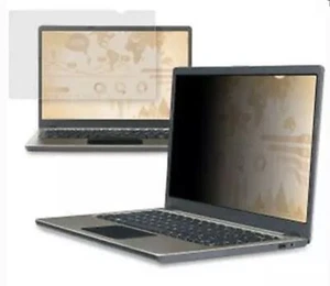 Genuine OEM 3M 15.6” Laptop BLACK PRIVACY FILTER Widescreen PF15.6W Reversible - Picture 1 of 12
