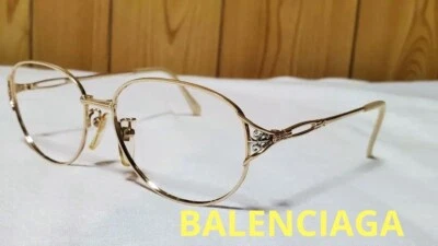 Gafas combinadas de metal con logotipo emblema Balenciaga genuino marco cruzado 12 Foto 1 de 4