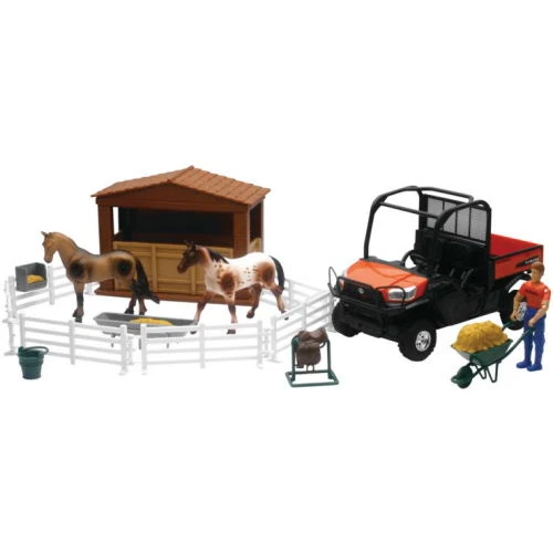 New Ray Toys SS-33343 1:18 Scale Kubota RTV with Horses Set - Image 1 of 1