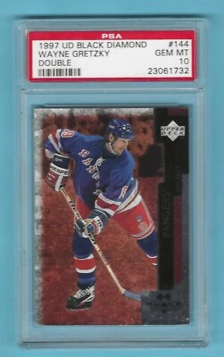 1997-98 UD Black Diamond 144 Double Wayne Gretzky NY Rangers! PSA 10 GEM MT! - Image 1 of 2