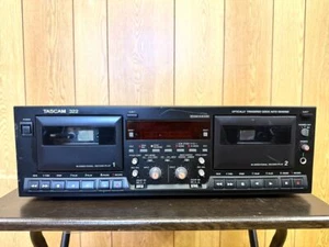 Tascam 322 Double Auto Reverse Cassette Deck Cassette Player & Recorder AS IS - Bild 1 von 14