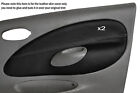 WHITE STITCH 2X FRONT DOOR CARD SKIN COVERS FITS FORD FIESTA MK4 MK5 95-02 5 DR