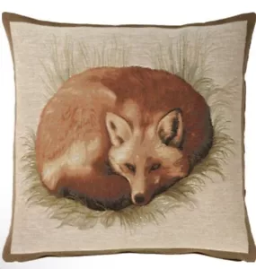 Fox (Le Renard) Tapestry Pillow 19” x 19” Made in France NWT - Picture 1 of 2