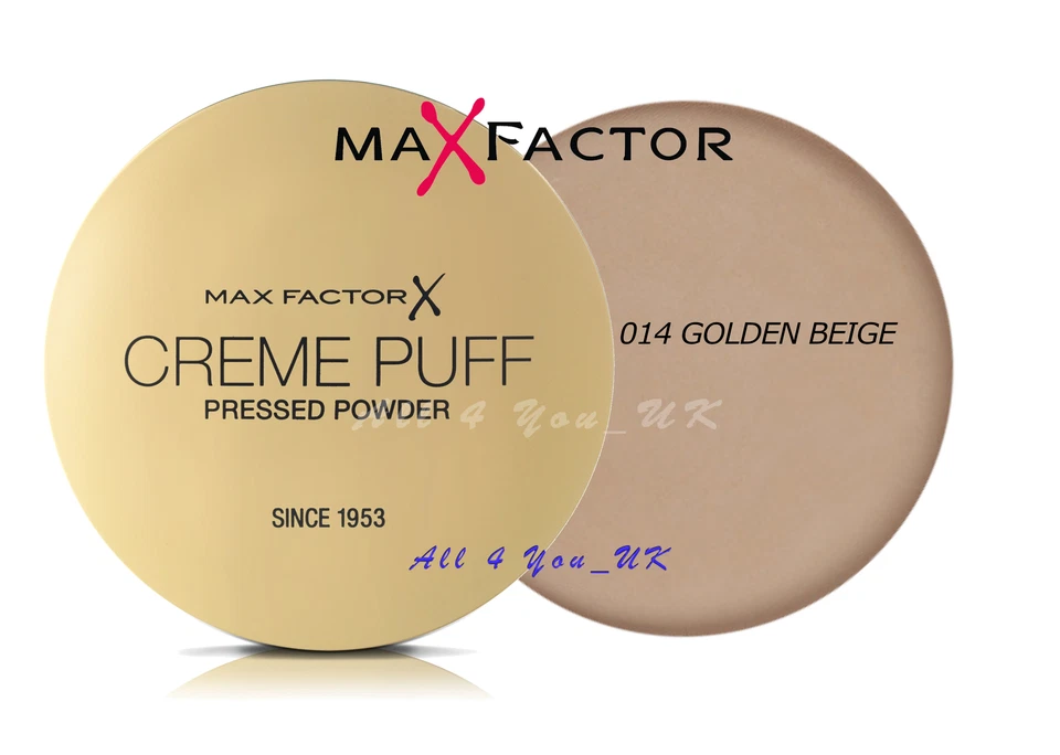 Max Factor Creme Puff Compact Powder - 14 GOLDEN BEIGE - Image 1 of 1