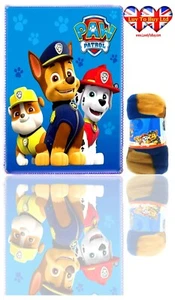 Kids Paw Patrol Blanket Soft Touch Polar Fleece Blanket ,Official Licenced - Picture 1 of 7