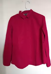 Camisa Eddie Bauer para mujer rosa oscuro roja abotonada al aire libre informal ventilada M nueva sin etiquetas - Imagen 1 de 3