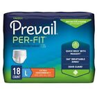 Prevail Per-Fit Adult Briefs Diapers With Tabs L Heavy Absorbency 72 Ct