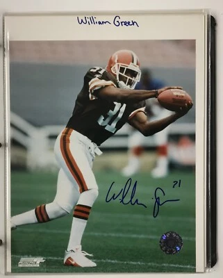 (Cleveland Browns) #31 William Green (8x10 Signed Color Action Photo w/COA) !!!! - Image 1 of 2