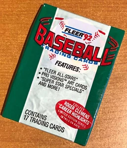 1992 Fleer Baseball MLB Unopened Wax Pack Sealed New! Ripken - Picture 1 of 1