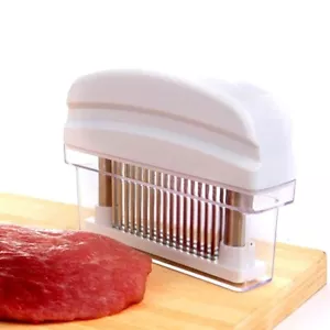 Tenditore per carne lama in acciaio inox per cucina manzo pollo porto 48 aghi - Foto 1 di 8