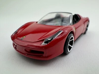 Hot Wheels 2011 Ferrari Red 458 Spider 2012 New Model New Loose Red - Image 1 of 4
