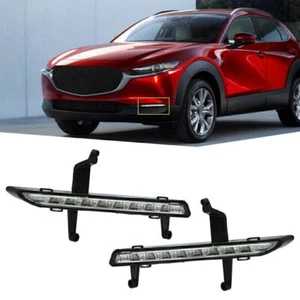 Fit Mazda CX-30 2020-2023 2pcs LED Daytime Running Lights DRL White Yellow - Picture 1 of 10