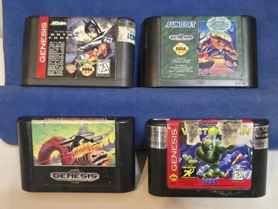 Sega Genesis Video Games Lot Of 4 Vectorman Bio Hazard Battle Batman Forever - Image 1 of 4