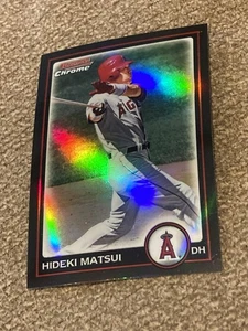 2010 Bowman Chrome Refractor Hideki Matsui Angels Yankees Japan - Bild 1 von 2