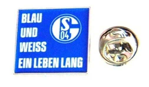 FC Schalke 04 Pin Blau und Weiss - Fußball Pin - Ansteck-Pin