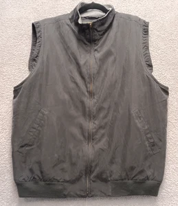 Bobby Jones Collection Water-Resistant Silk Golf Vest Men’s L Black Zip Fleece-L - Picture 1 of 11